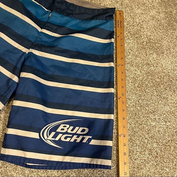 Bud Light Beer Board Shorts Official Anheuser Busch Swim Trunks - Picture 4 of 6